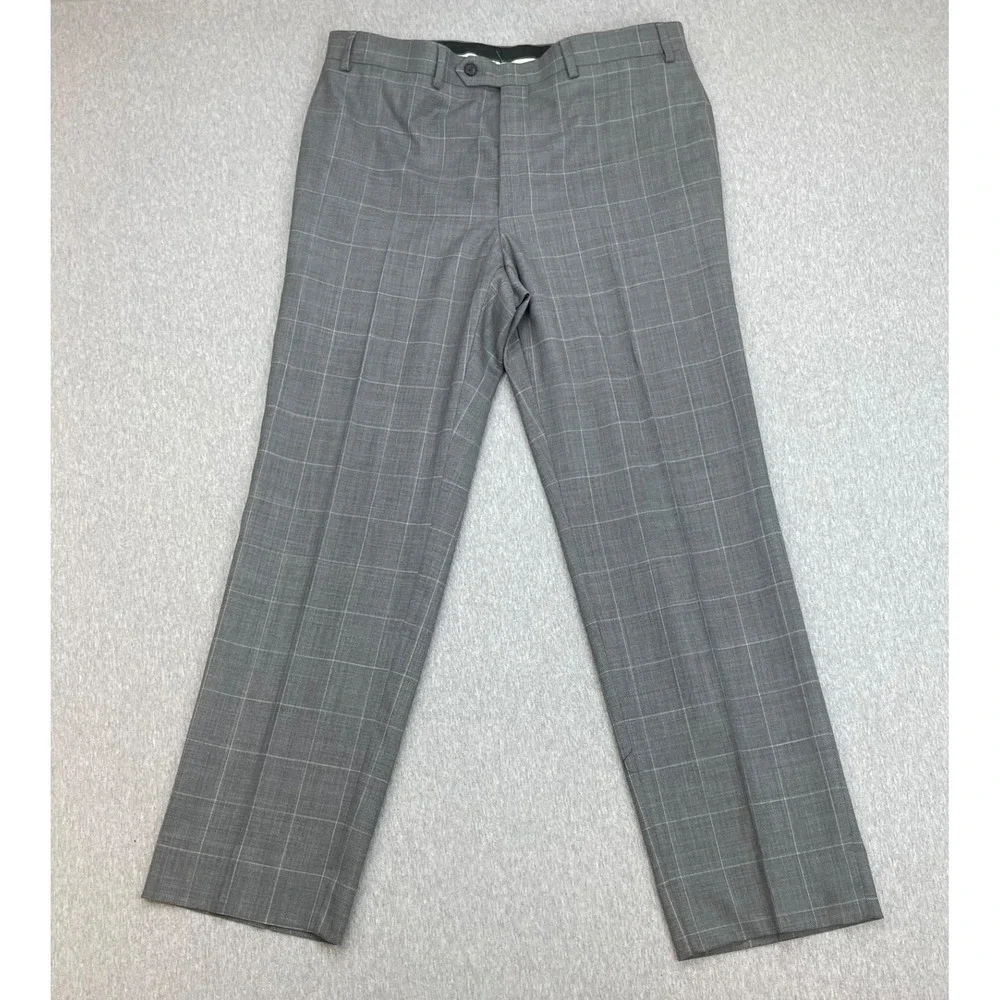 Lauren Ralph Lauren Suit Mens 43R  Windowpane 2-Button Pants 34 x 30  - 2 Pcs